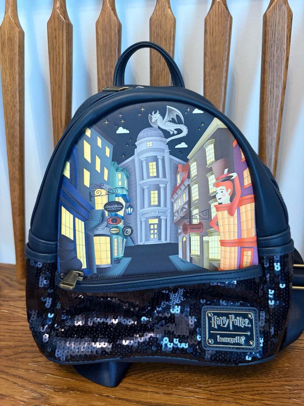 Loungefly Harry Potter Diagon Alley Sequin Mini Backpack